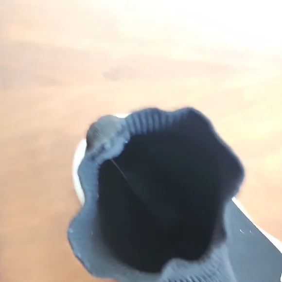 Balenciaga Black and White Sock Sneakers - Picture 8 of 10